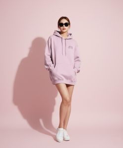 Ladies Oversized Hoodies, Color : Pink, Packaging Type : Packet