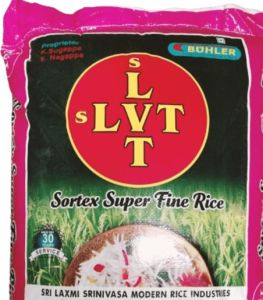 Slvt Sortex Super Fine Rice Sona Masoori Boiled 26 Kg