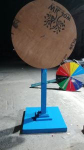 Plain Wooden Spin The Wheel Game Antique