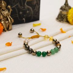 Natural Stones Polished Dhan Yoga Bracelet 10-15mm Avry Fungtion