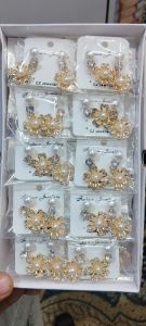 Artificial Brass Imitation Earring Casual, Party