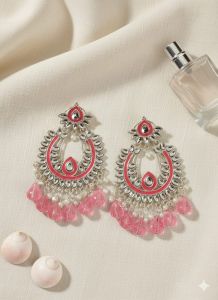 Ladies Deep Chestnut Designer Drop Earrings