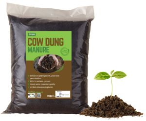 Cow Dung Manure, Form : Powder, Granules 25 Kg PP Bags
