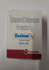 Zostum 3G Sulbacam Cefoperazone Injection