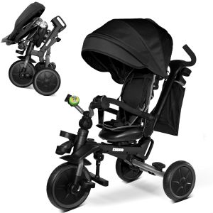 Kriddo 8-in-1 Foldable Tricycle Stroller for Toddlers