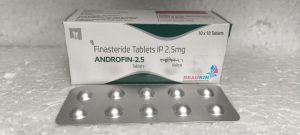 Androfine 2.5mg Finasteride Tablets, Packaging Type : Alu Alu