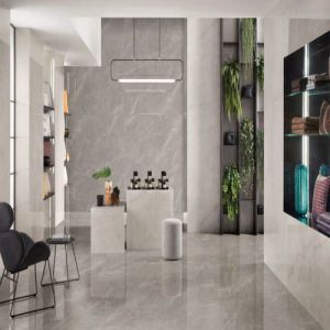 Dallas Grey Glossy Vitrified Tiles, Brand Name : Fawns Surfaces