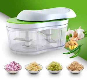 Hand Push Plastic Vegetable Chopper
