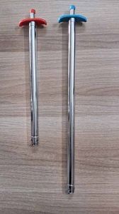 Long Stainless Steel Gas Lighter, Color : Silver