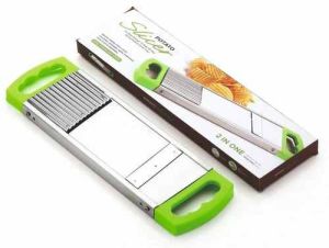 Stainless Steel Potato Slicer, Color : Silver