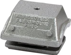 Mild Steel Fleximount Rubber Isolator, Color : Silver