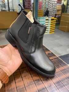 Mens Casual Wear Chelsea Boots, Color : Black, Insole Material : PU