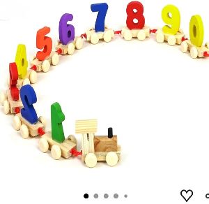 Wooden Toys 0 to 9 Number Train