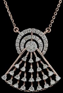 18k Gold Diamond Halo Style Mangalsutra