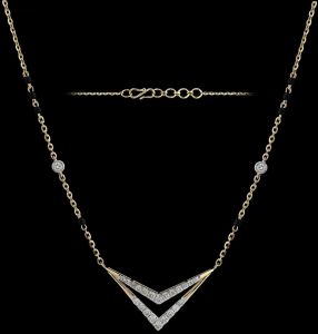 18K Gold Geometric Minimalist Mangalsutra