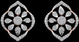 18k Gold Grand Bridal Diamond Chandelier Earrings