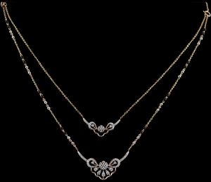 Ornate Traditional Diamond Mangalsutra