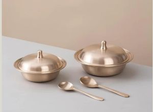 Aluminium Serving Bowl, Shape : Bowl-shaped