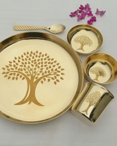 Brass Thali Set