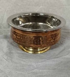 Plain Stainless Steel Copper Handi Bowl for Cooking, Serving