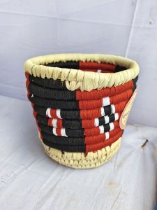 Natural Sabai Grass Craft Pen Stand Vintage, Weight : 100-200 Gm