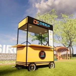 7 Feet Mild Steel Dosa Food Cart