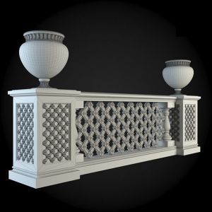 Concrete GRC Jali, Form : Solid