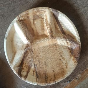 Areca Palm Leaf Round Plain Food Plate