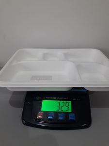 Rectangular Sugarcane Bagasse 6 Compartment Meal Tray