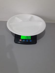 Round 3 Compartment Sugarcane Bagasse Plate