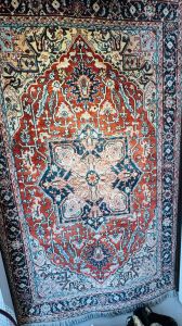 Smooth Floral Handloom Tufted Wool Carpet, Length : Customizable