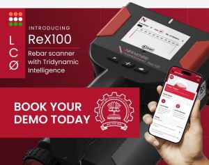 REX 100 Concrete Cover Meter Rebar Detector