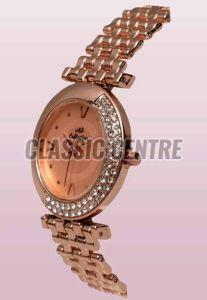 Rose Gold Ladies Stainless Steel Watch