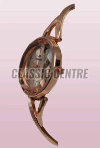 Rose Gold Stainless Steel Women Wrist Watch