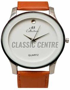 Silicon Leather Strap Men Watch