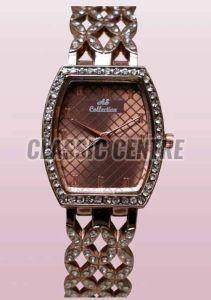 women square shape diamond designer watch