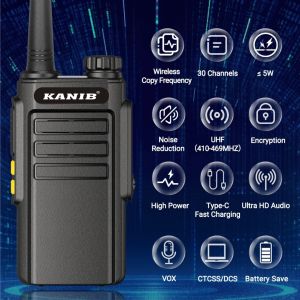 Kanib KT-510D (3 Km Short Range License Free Walkie Talkie)