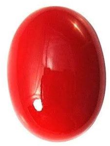 Oval Red Coral Gemstone