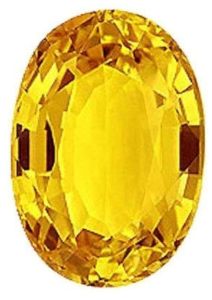 Oval Yellow Sapphire Gemstone