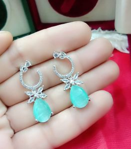 Polished Plain Imitation Earring, Color : Silver Antique