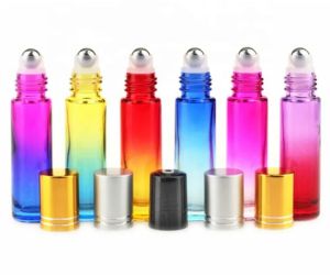 10ML Roll ON Glass Bottle WITH Multi Color Options