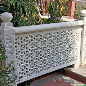 Rectangular White Sandstone Jali