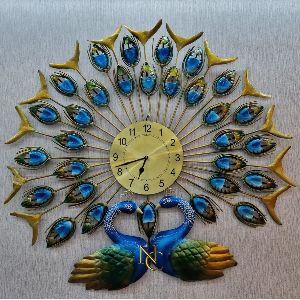 Decorative Wall Clock, Color : Multicolor, Display Type : Analog