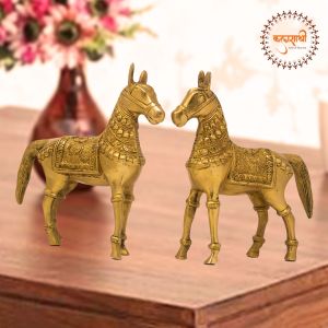 Horse Statue Pair