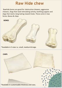 Raw Hide Chips, Color : Natural White