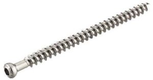SS316L 6.5mm Full Thread Cancellous Screw, Color : Silver