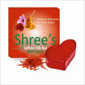 Saffron Silk Soap Bar, Color : Orange