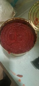 Coated Tin Natural Farming Canned Tomato Paste, Color : Red