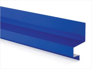 Galvanised Metal End Wall Flashing, Color : Dark Blue