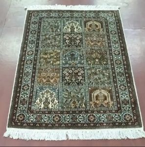 Hamadan Silk Cotton Handmade Carpet